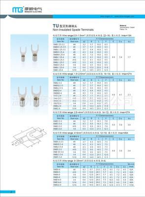 温州摩根电气 专业生产叉形裸端头，品质认证，厂家直销，外贸出口优势显著